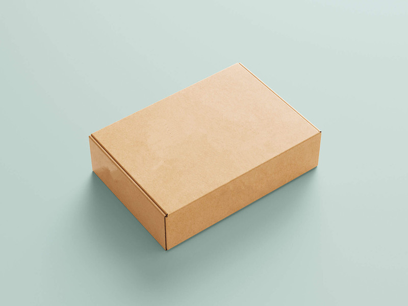 brown kraft corrugated packaging delivery boxes