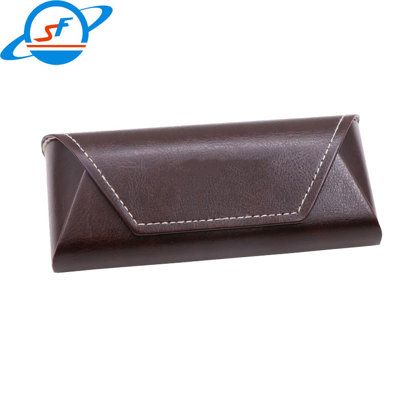 Unisex Soft Leather Spectacle Cases With Interior Flannel SGS Certified