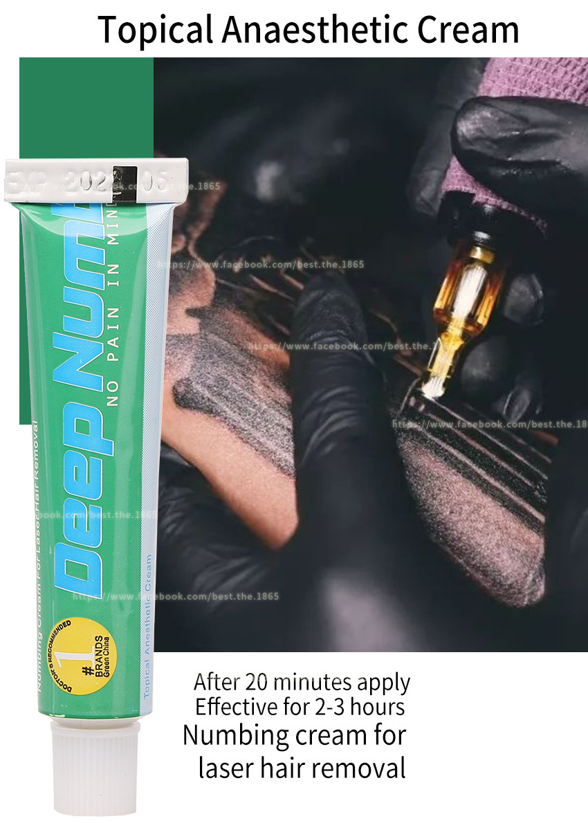 TKTX Deep Numb Anesthetic Lidocaine Tattoo Cream 10g Stop Pain Apply 20 Mins Effect Lasting For 3 Hours