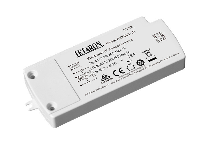 AC Self Electronic Ir Sensor Switch 120-240VAC SAA Certified For Bathroom