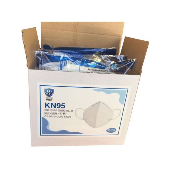 CE EN149 Folding BFE 98.5% 4 Ply KN95 Filter Mask
