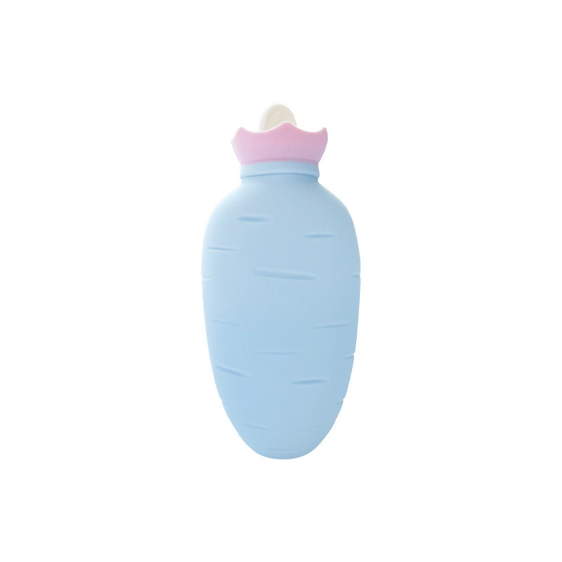 Small Leak Proof Silicone Hot Water Bag With Removable Cover For Pain Relief
