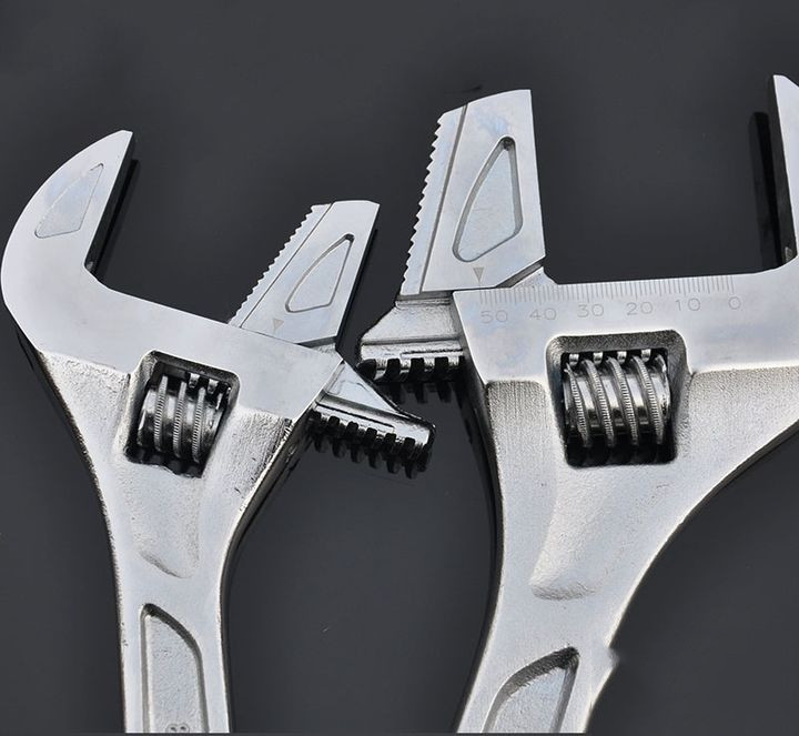 150mm 5.5mm Forged Steel Wrench Disassemble 12 Inch Adjustable Double End Open
