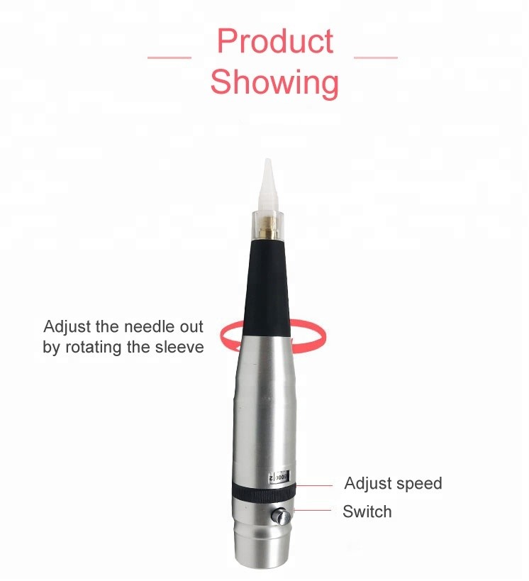10V 35000 RPM Professional Semi Permanent Makeup Tattoo Machine For Eyebrow And Lip