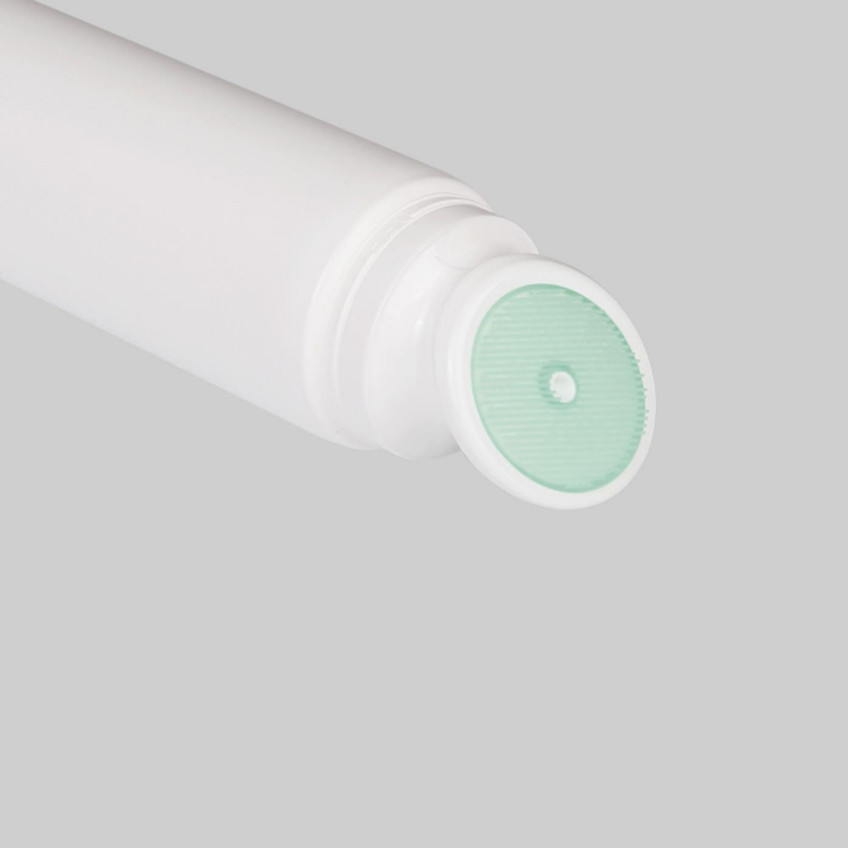 Soft Custom Cosmetic Tubes D50mm Cleansing Tube Silicone Head Plastic Round Shaped