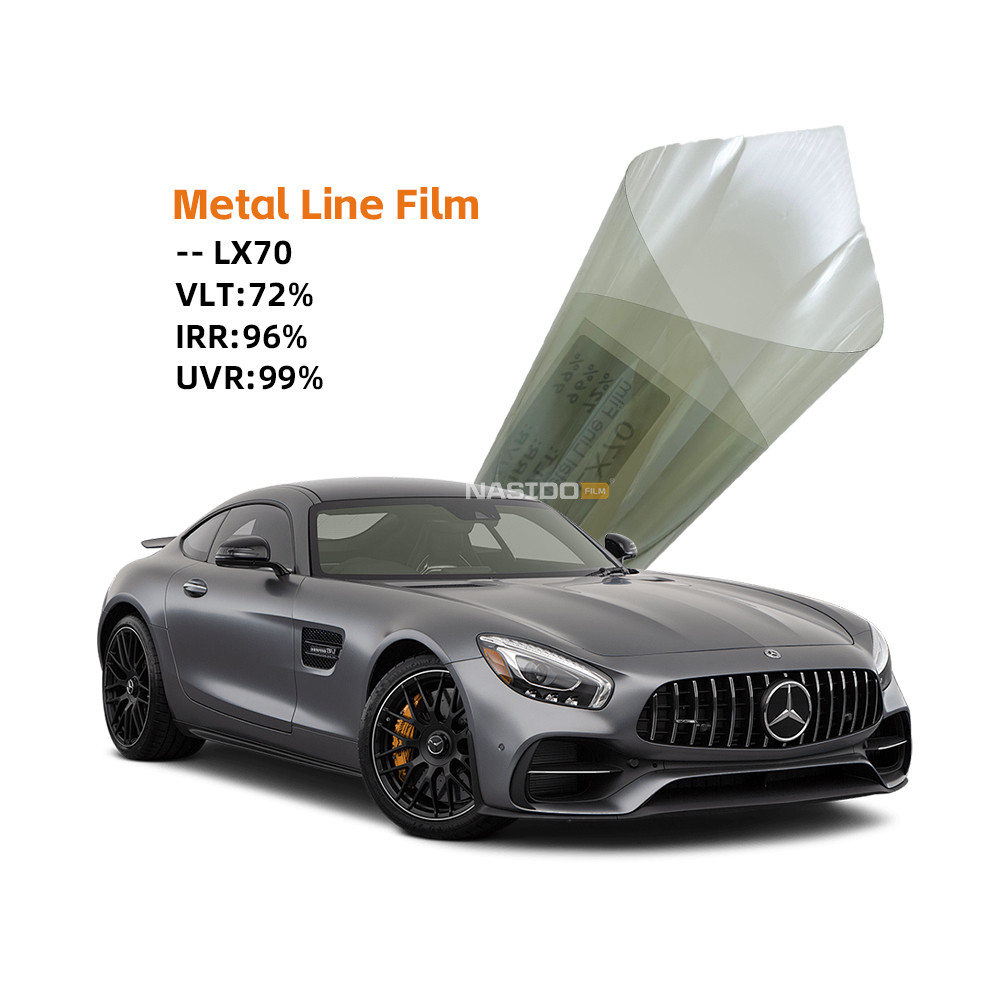 High Clarity Window Metalized Film LX70 Light Green VLT70% Customized