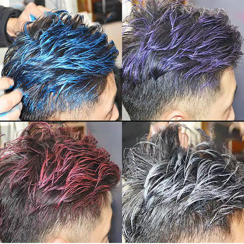 9 Colors Elastic Styling Hair Wax For Man And Woman Temporary Hair Color Wax