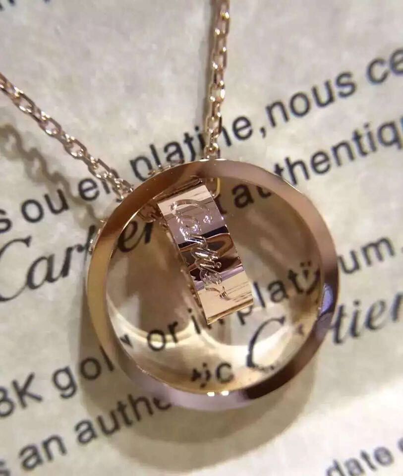 China Jewelry Factory Highest Quality Brand jewelry Diamond Necklace Design Love Necklace 18K Gold