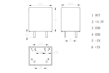 Metering Closed Loop Hall Effect Current Sensor Pulsed Current Measurement