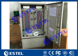 Buy cheap IP65 Stainless Steel Fiber Optical Cable Cabinet With Front or Rear Access Floor Mount product