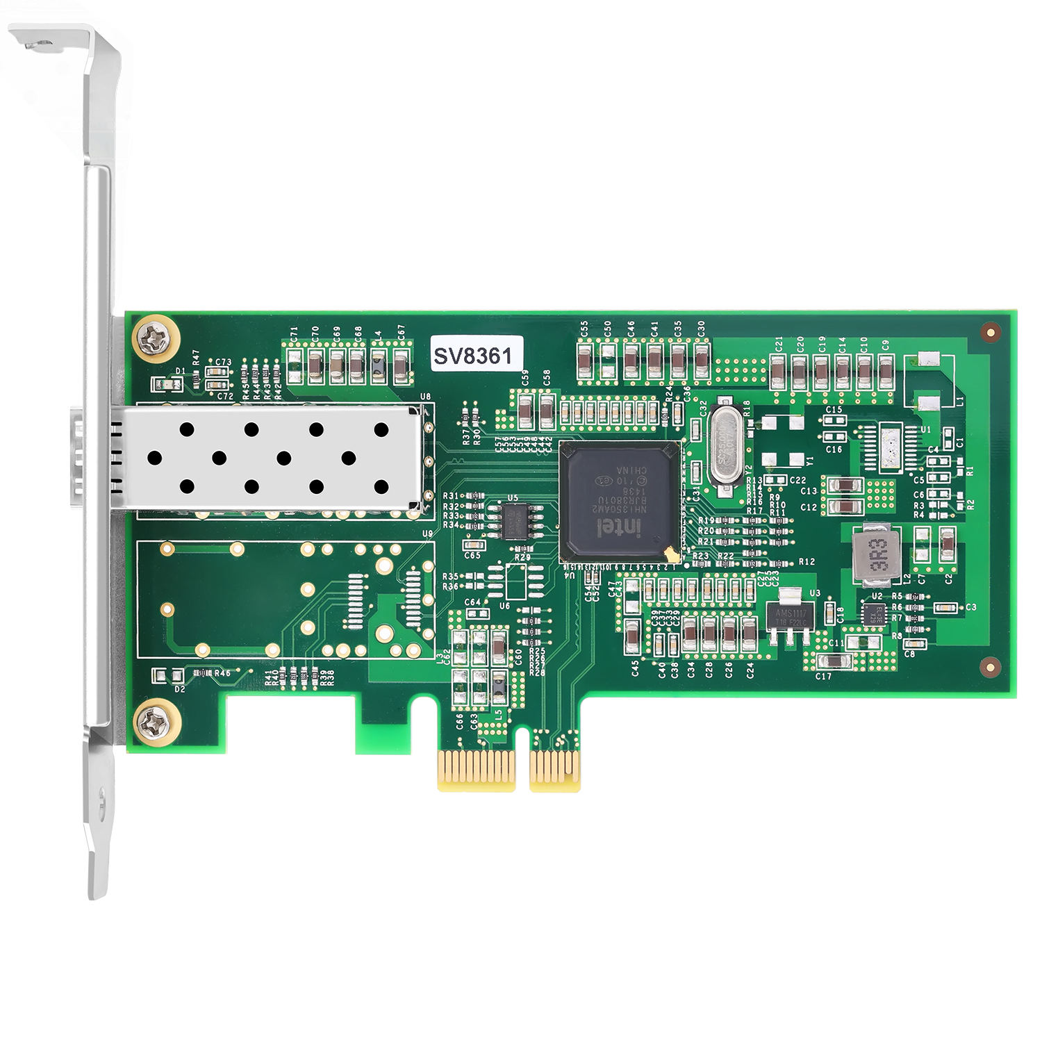 I350-F1X1 Network Interface Card SV8361 PCIe v2.1 5.0 GT/s x1 lanes NHI350AM2 SFP Ports 1000 Mbps