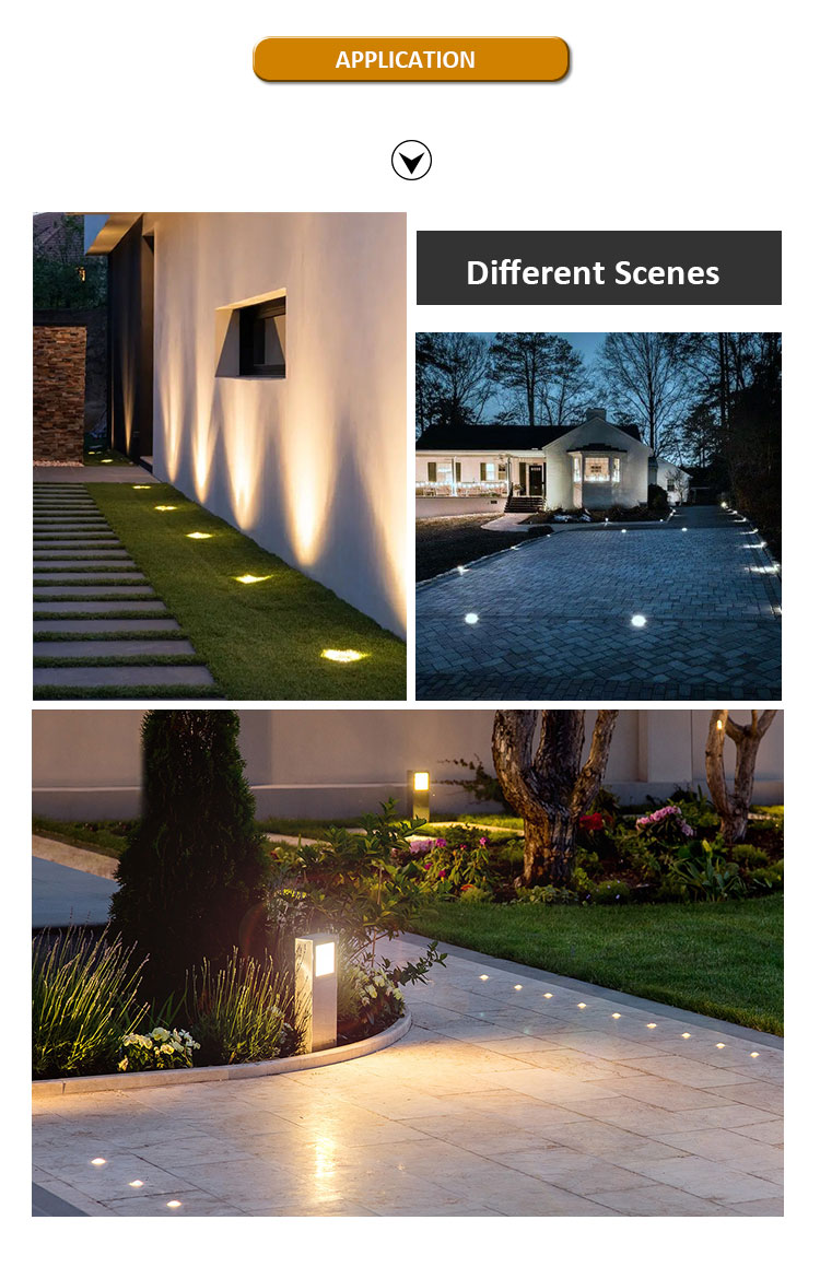 Waterproof 3000K LED Inground Uplight Underground Recessed Floor Luminaires