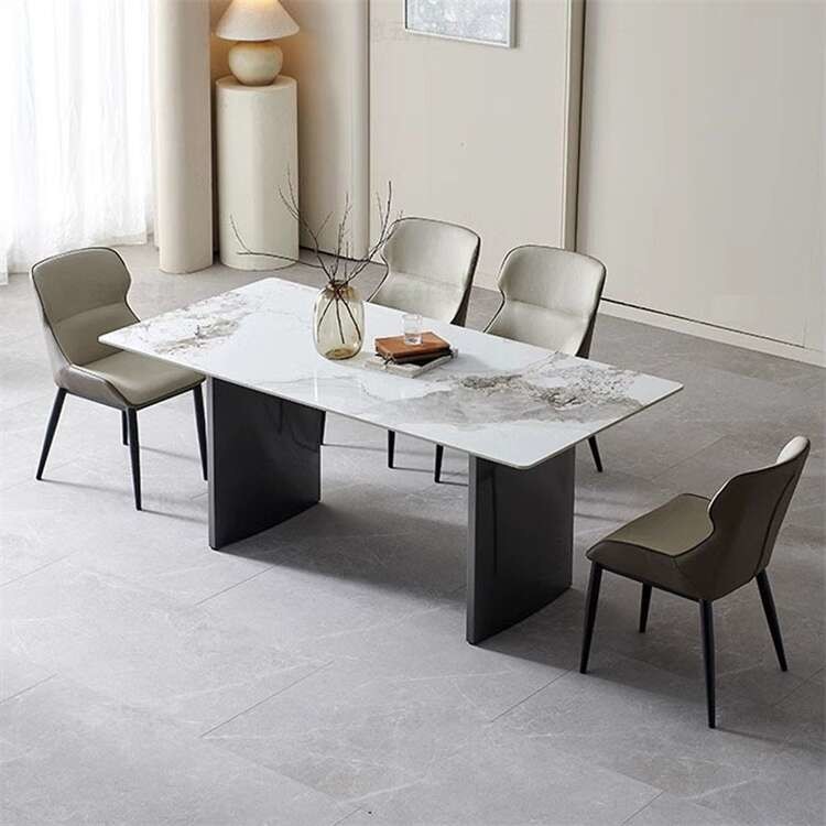 Marble / Sintered Stone / Quartz Stone Dining Table 6 Seater Luxury