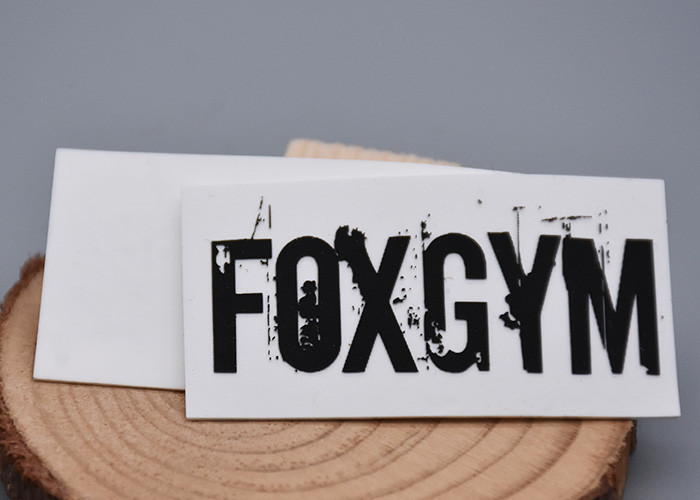 Two Color Silicone Heat Transfer Printing Label Customized For Clothes
