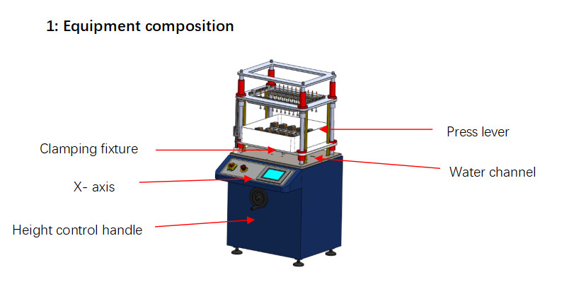 High Speed Button Testing Machine For Note Book Keyboard Lifetime Click Test