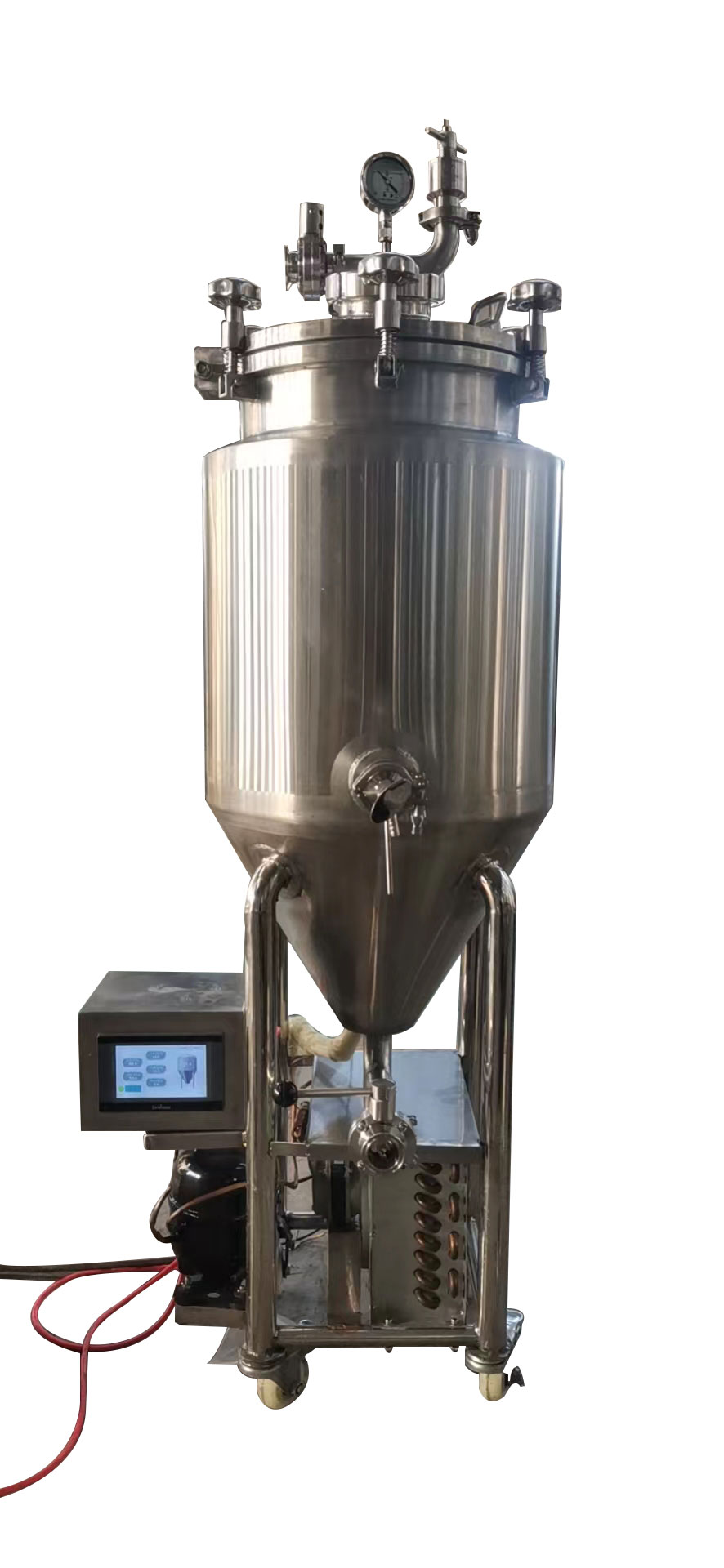 30L SUS 304 Automatic Conical Fermenter Chiller Included for Home Brewing Wine by GHO