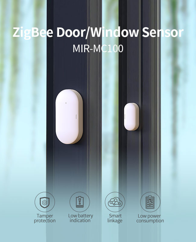 3V 100m Zigbee Door Sensor 20mm Alarm Distance Home Assistant Door Lock Sensor