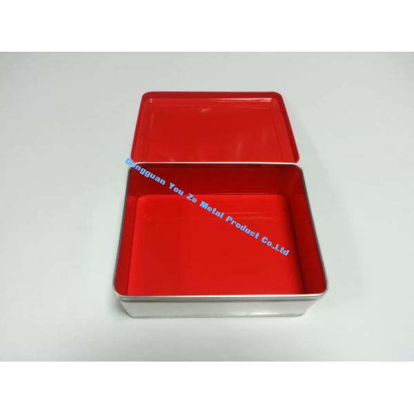4 Color Printed Chocolate Tin Box Custom Tins for Sale Metal Cans with Lids Tin Containers for Food Packaging