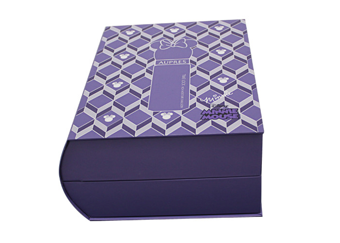 Customizable Purple Gift Box With Debossing For Baby Showers Gift Box