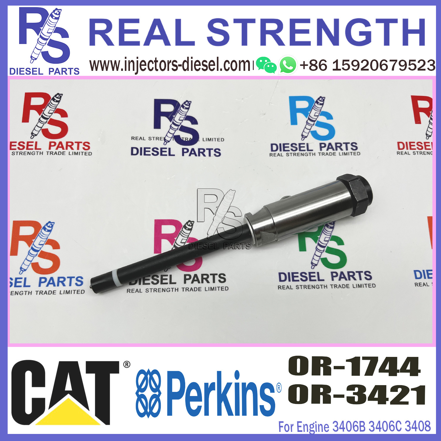 Diesel Fuel Common Rail Nozzle 0R1744 0R-1744 For Caterpillar Excavator