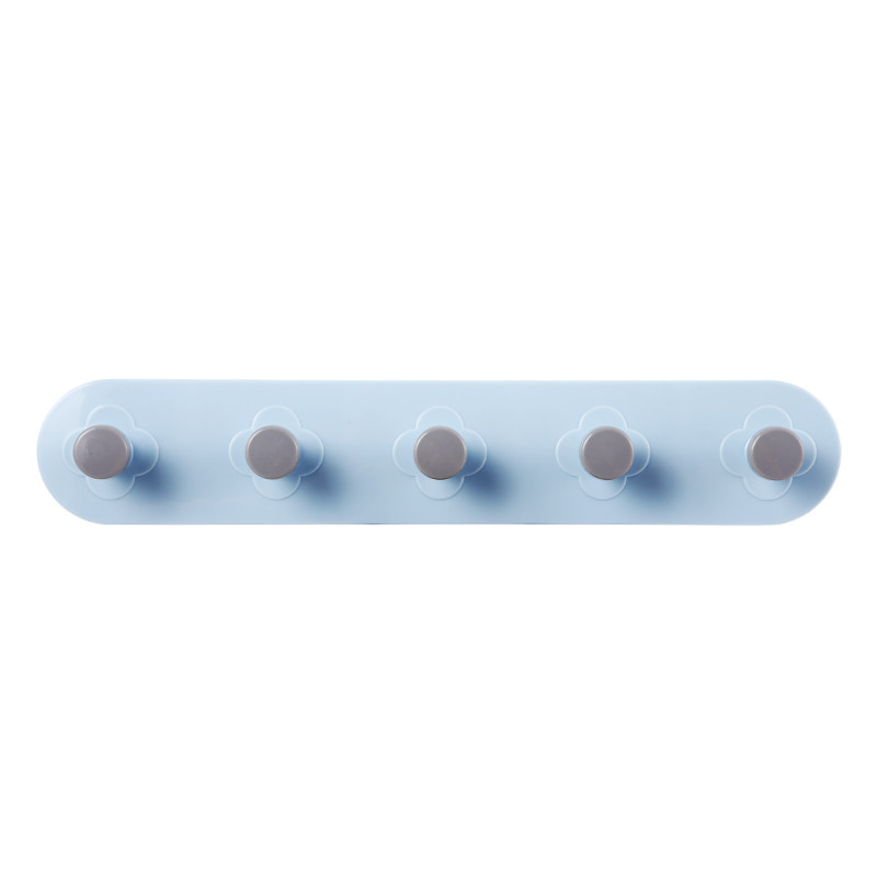 1 Hook 3 Hook Hole Free Long Strip Plastic Wall Hooks Adhesive Traceless