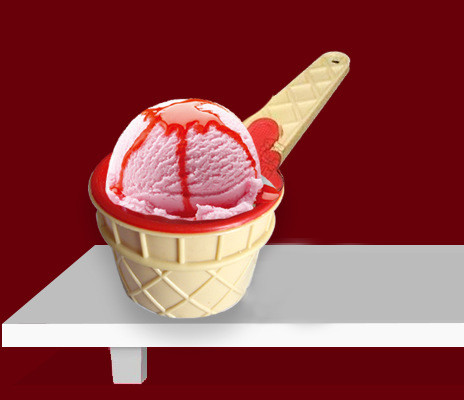 Personalized SGS PP Plastic Ice Cream Bowls Anti Corrosion