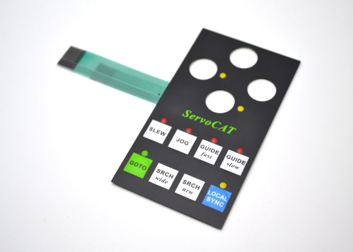 Printer Controller LED Membrane Switch With Tactile Embossed Buttons