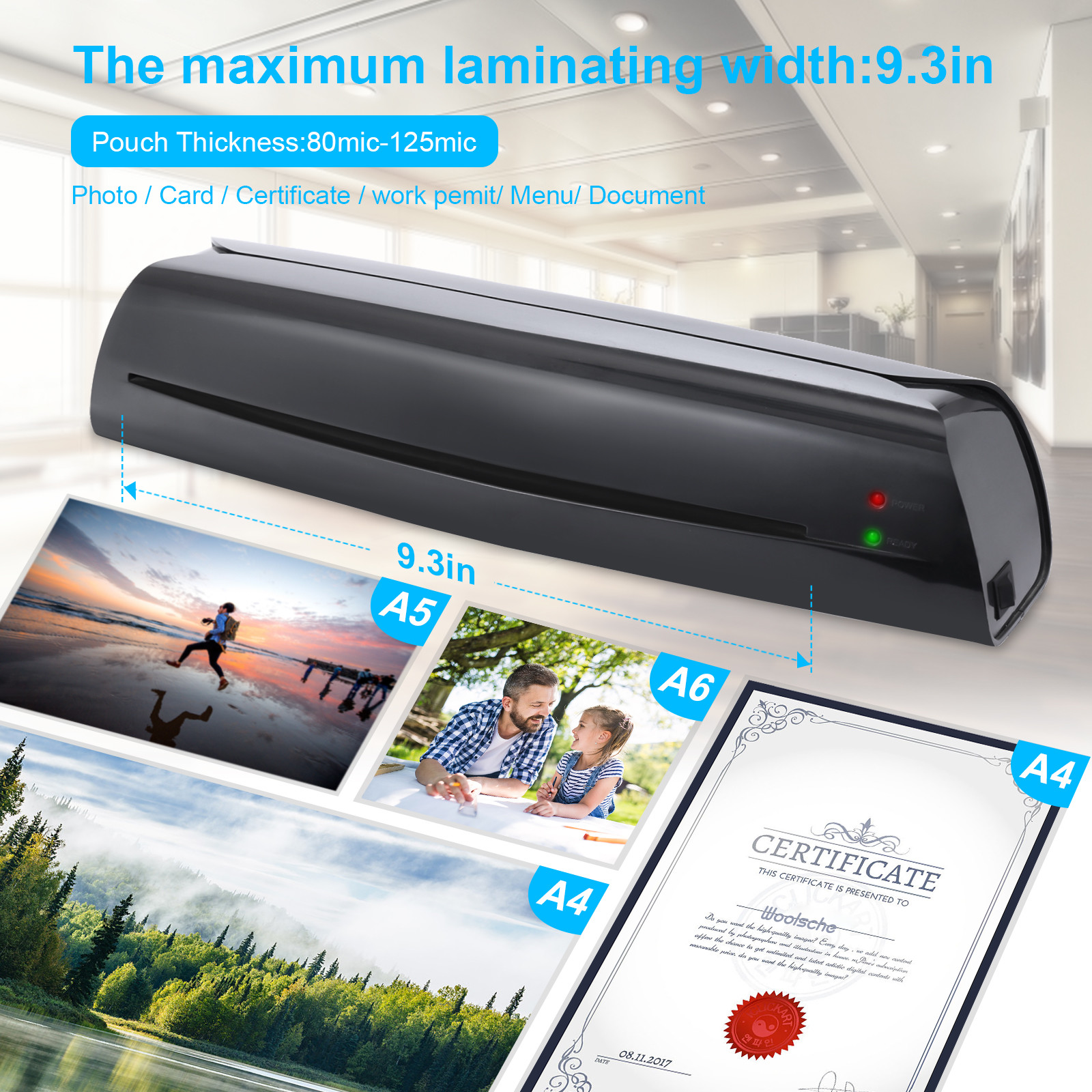 A4 Laminating Machine For Photo Documents Paper Hot Thermal Laminator LM2008