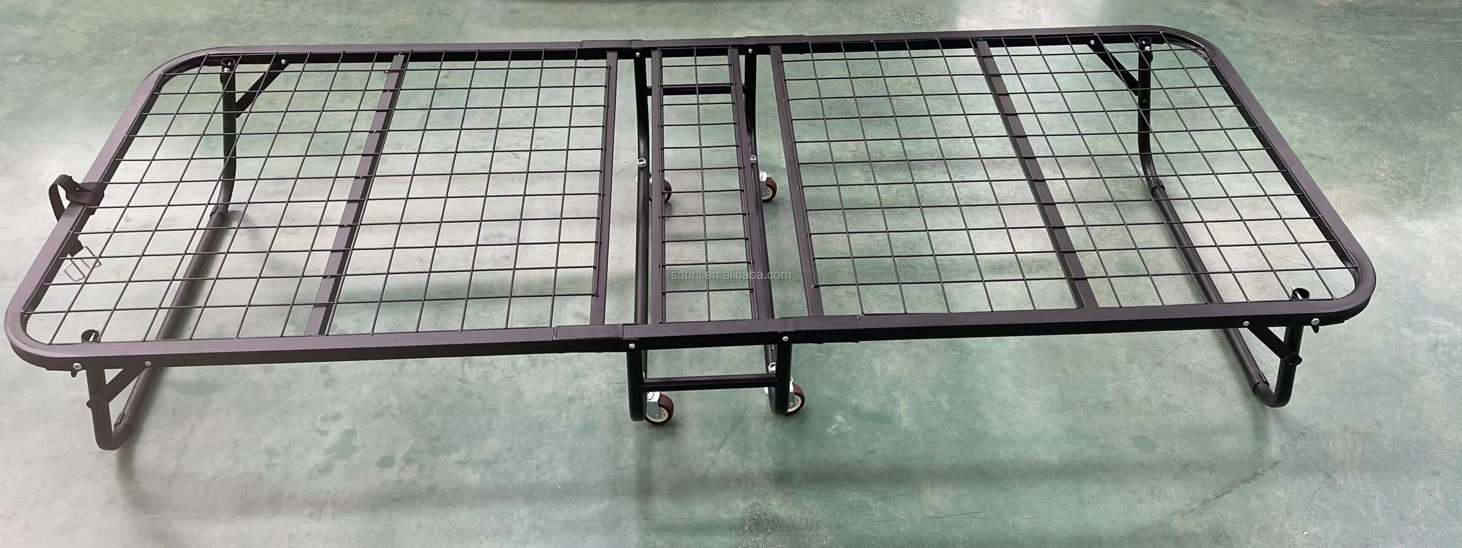 Convenient and Stylish Luxurious Diplomat Twin Metal Folding Bed With Memory Mattress