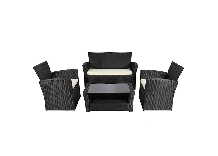 Smartly Engineered Garden Rattan Set With Synthetic Polyethylene Wicker Rattan