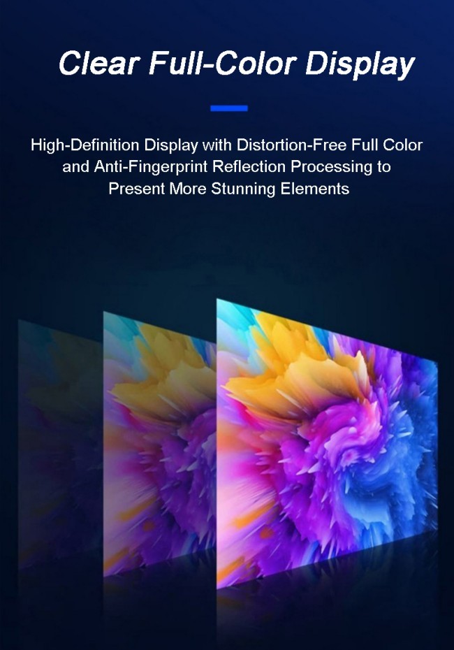 Commercial Intelligent Indoor Transparantcy OLED Advertising Display Player Vertical for Theaters Museum