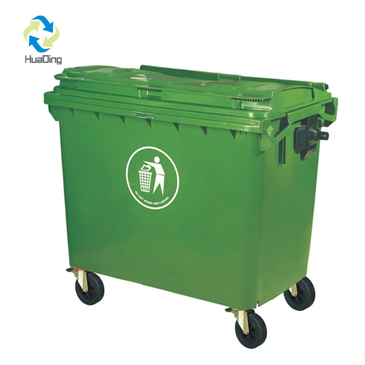 120L 240L 360L 660L 1100L Cheap garbage bin HDPE dust bin Trash can