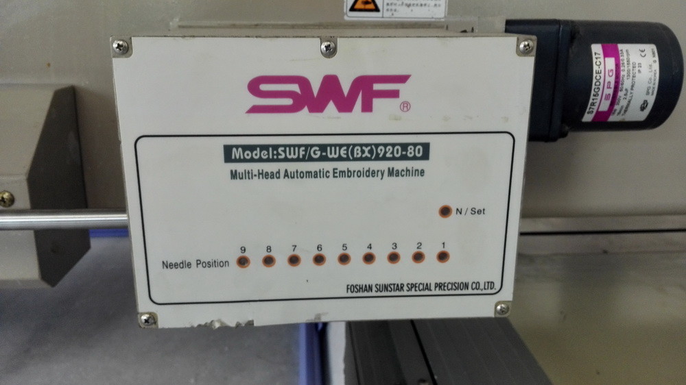 20 Head Used SWF Embroidery Machine Second Hand Embroidery Machines