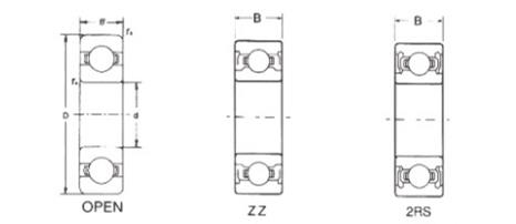 Smooth Spinning Si3N4 Hybrid Ceramic 6202 Bearing with and Vibration Value Z1 Z2 Z3