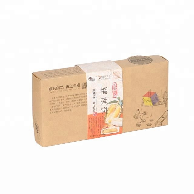 Matt Lamination Eco-Friendly Paper Meat Pie Packaging Box for Sustainable Packaging