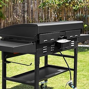 Waterproof Magnetic Wind Screens for Blackstone Griddle Protect Flame and Keep Hood Safe