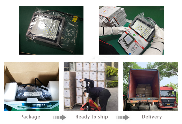 Aluminum Stadium Lighting Slim Led Outdoor Flood Light 100W Waterproof