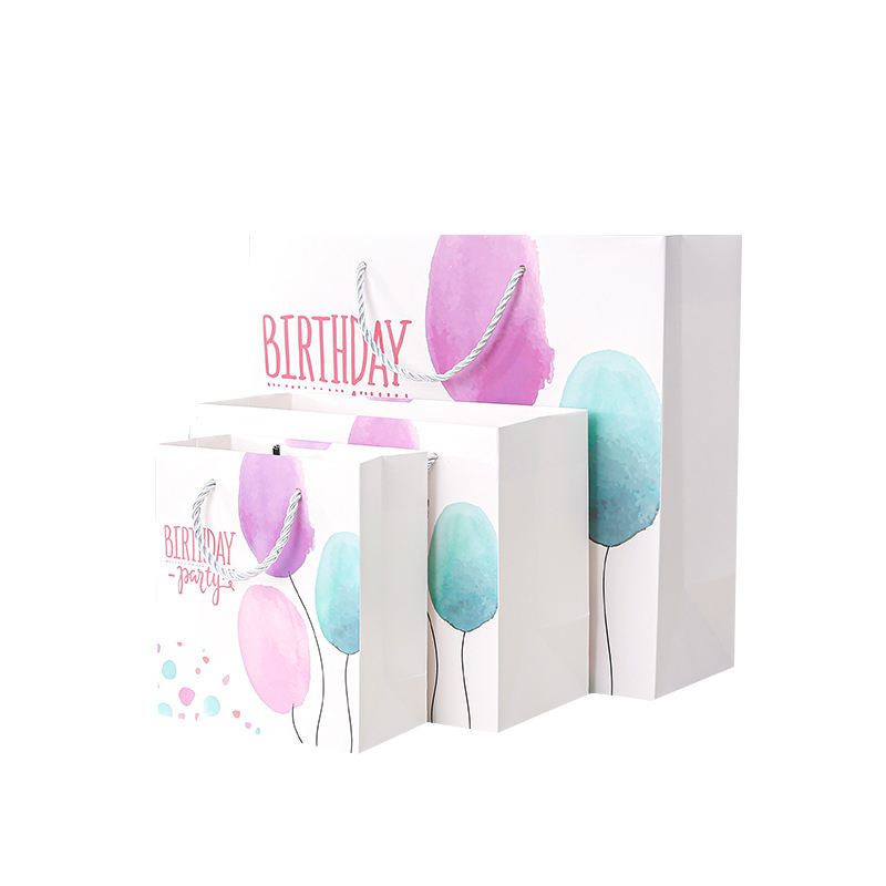 Custom Logo Matt Paper Clothing Packaging Gift Paper Bag With Ribbon Handle For Your
