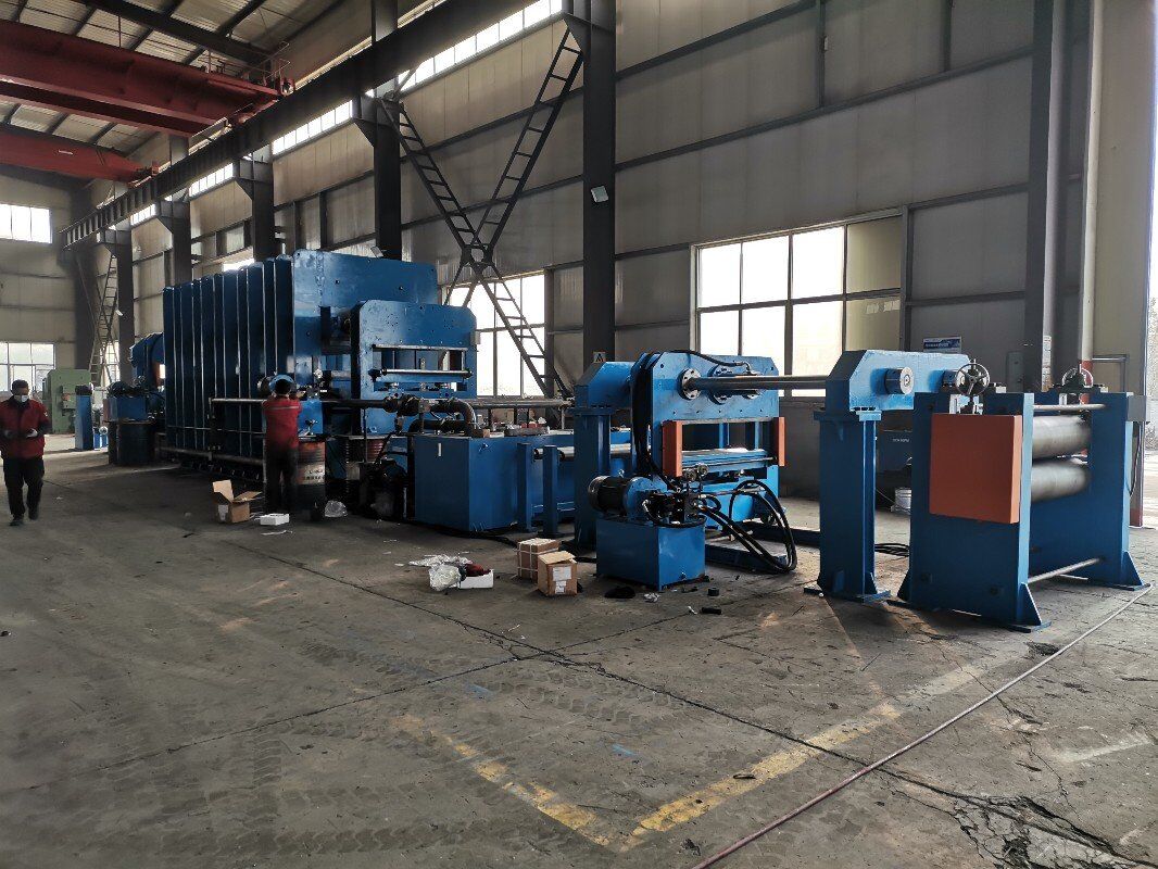 380V Rubber Hydraulic Curing Press for Conveyor Belt Hot Press in Manufacturing Plant