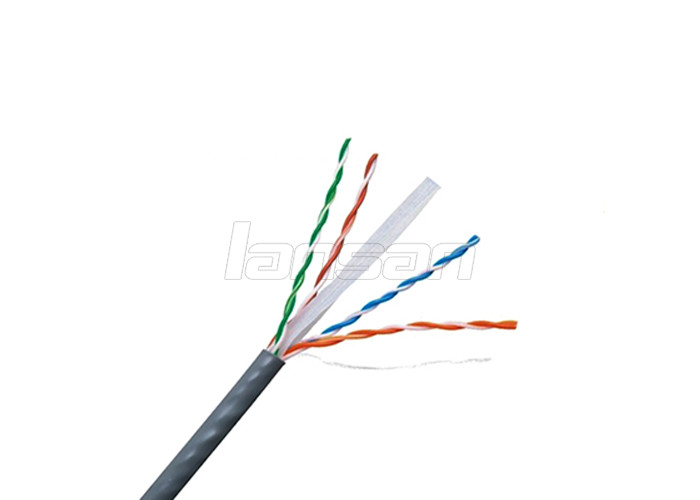 HDPE PVC Unshielded Cat6 Cable 0.55mm CCA Copper Clad Aluminum Mylar