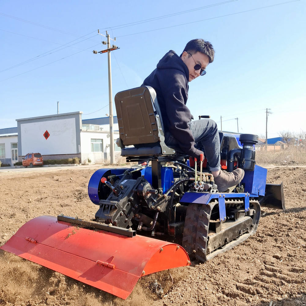 Red Blue Diesel Engine Tractor Farm Orchard Paddy Field Mini Tractor