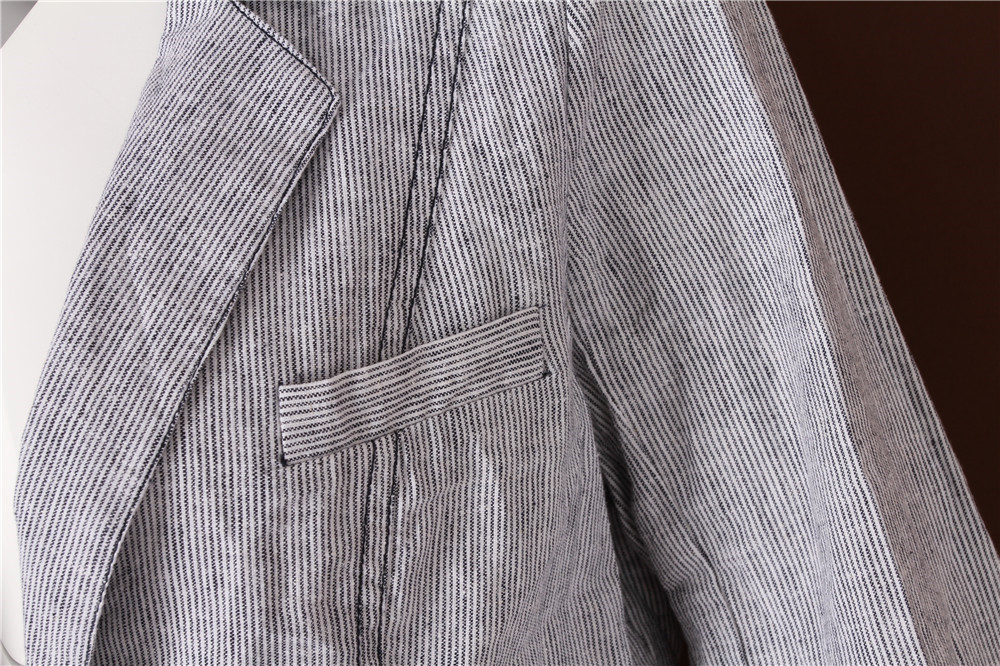 Lady's casual blazer, Women's casual blazer, Striped, Cheap Price