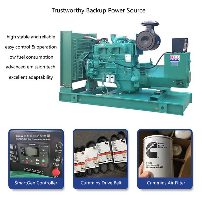 Oil Filter Cummins Standby Diesel Generators With Deepsea Controller