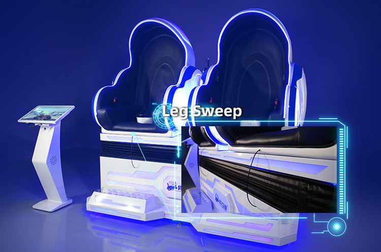 Double VR Egg Chair 2500W 9D Virtual Reality Simulator For VR Zone