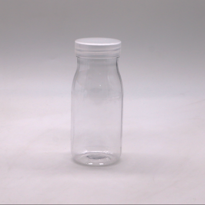 Collar Material PET Milk Tea Plastic Bottle for Liquid Beverages