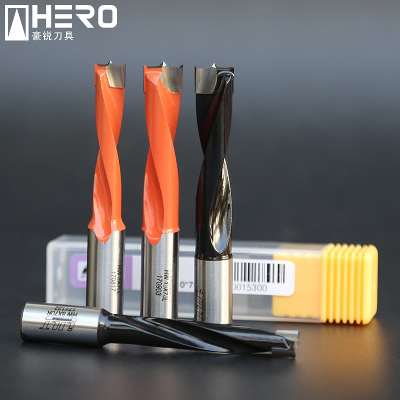 Carbide Step Brad Point Drill Bits , Wood Boring Drill Bits High Wear Resistance
