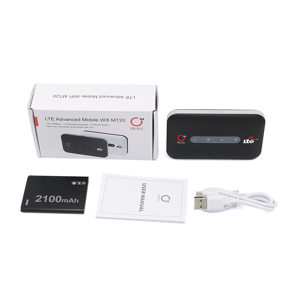 OLAX MT20 4g Bonding Router Lte Wireless Routers Wifi Modem With Battery 2100mAh