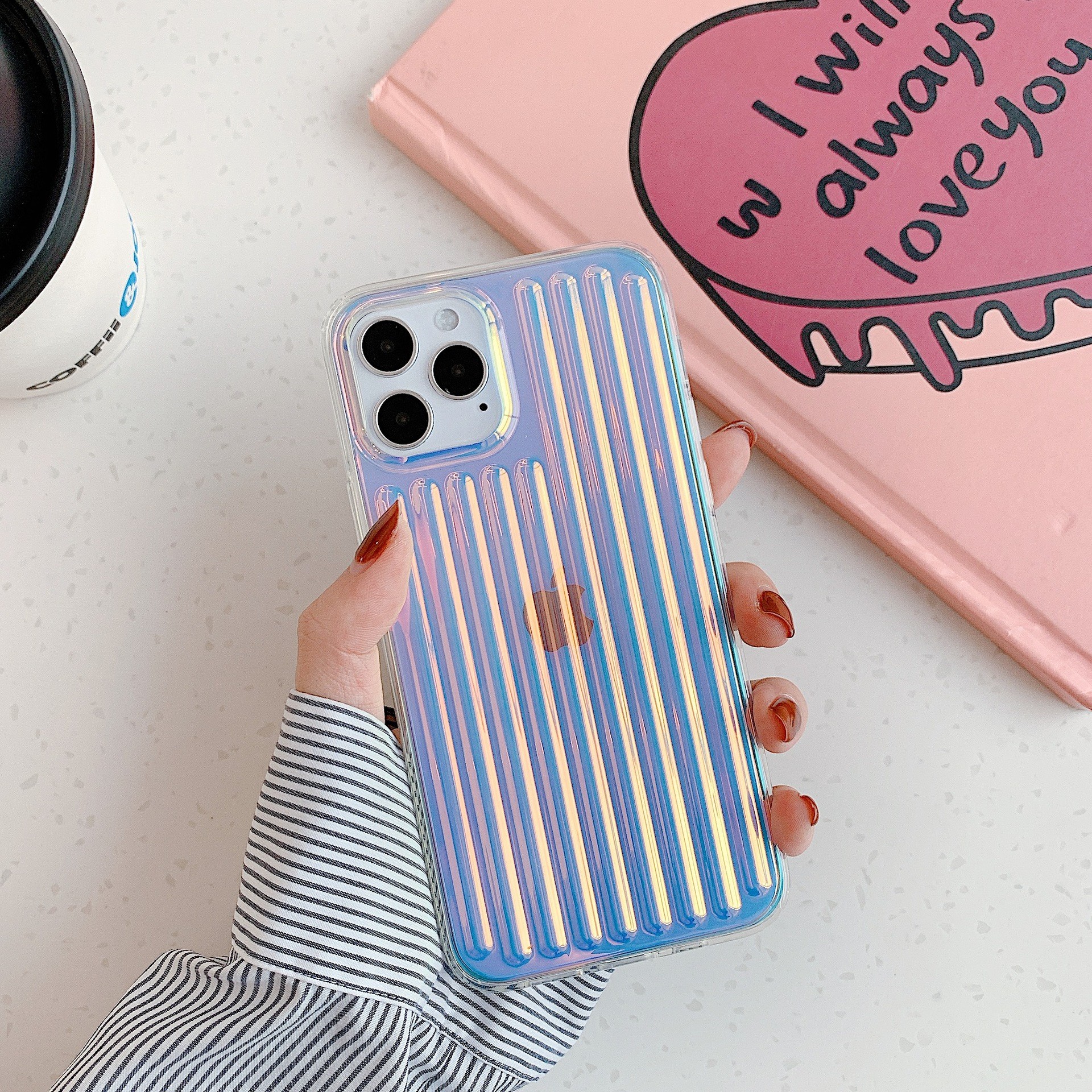 Light Weight Gradient Color Anti Fingerprint Phone Cases For Iphone 12 Pro Max