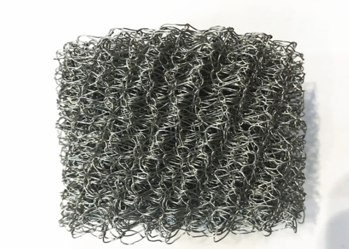 316L Knitted Wire Mesh Twin Wire / Dogan Wire 0.18mm Dia 38mm Width For Thermal Insulation