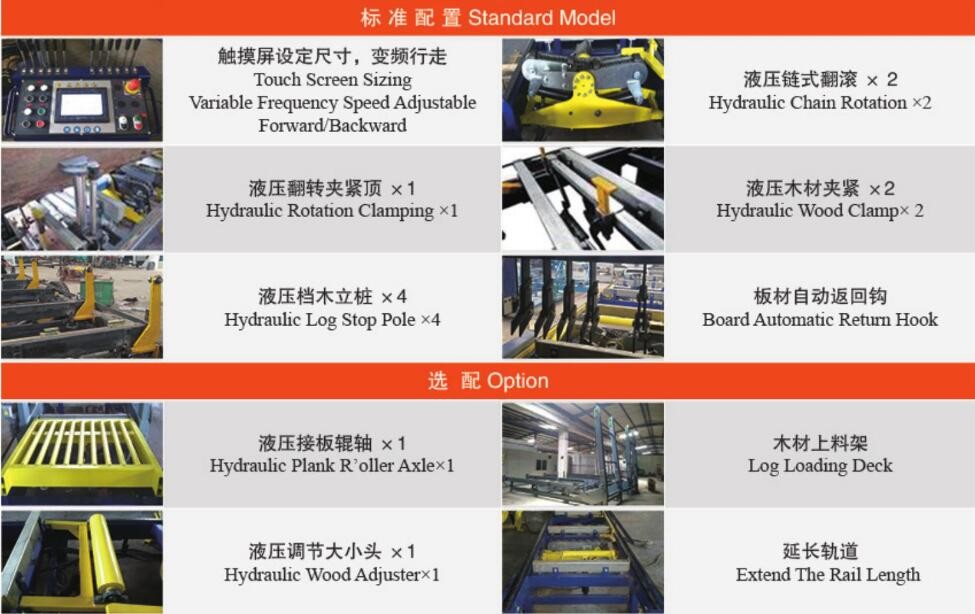 Tree cutting machine price Hydraulic Sawmill, Automatic Big Log Sawing bandsaw machines